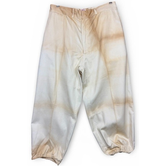 Vintage 1940s General Athletic Products Pants Mens 34x23 White Patina Referee